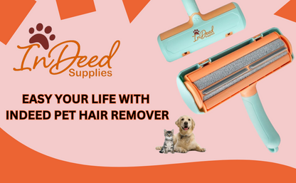 Reusable Pet Hair Remover Roller –  Dog & Cat Fur Cleaner for Furniture, Cars & Clothing